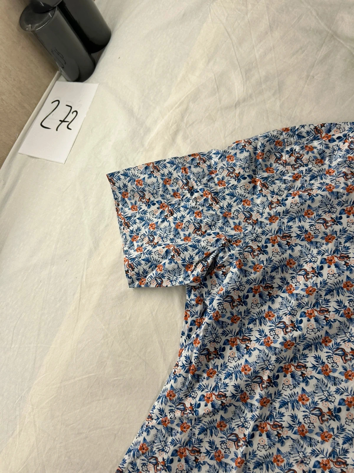 Camisa com estampa floral azul Marvelis tamanho 40 – photo 7
